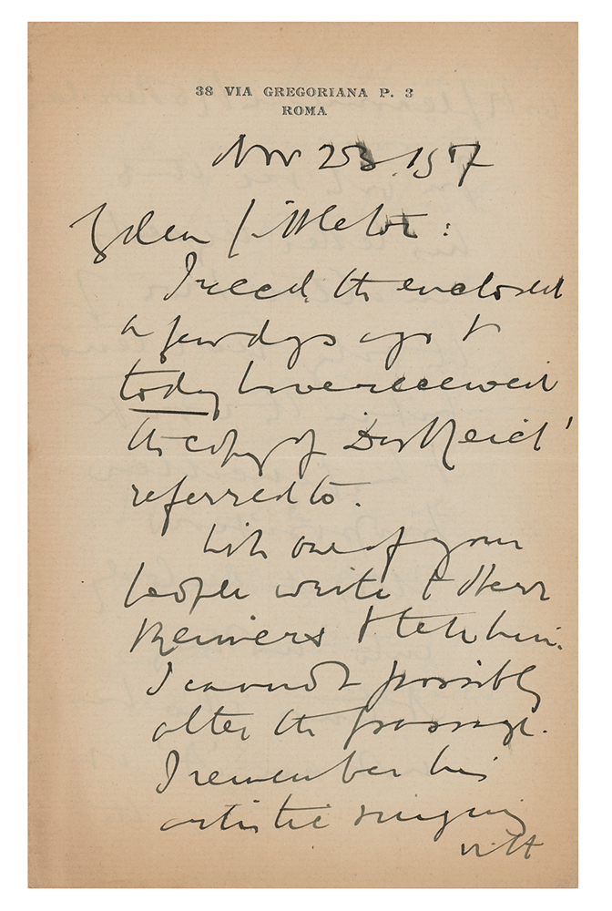 Lot #702 Edward Elgar Autograph Letter Signed