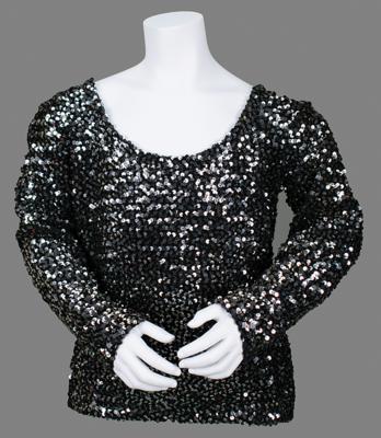 Lot #771 Prince's Personally-Worn Black Silver Sequin Top - Image 3