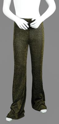 Lot #776 Prince's Personally-Worn Gold and Black Pants - Image 2