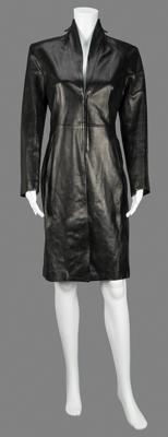 Lot #736 Janet Jackson's Faycal Amor Leather Trench Coat Worn at the 1997 MTV Video Music Awards - Image 1
