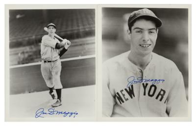 Lot #1002 Joe DiMaggio (2) Signed Photographs