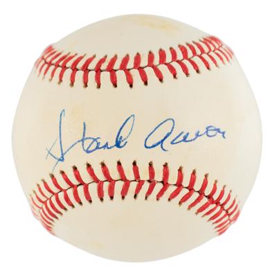 Lot #991 Hank Aaron Signed Baseball