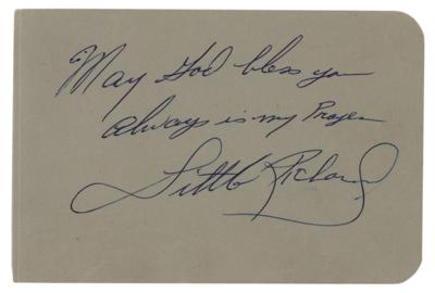 Lot #831 Little Richard Signature