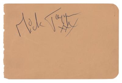 Lot #842 Rolling Stones: Mick Jagger Signature