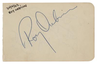 Lot #833 Roy Orbison Signature