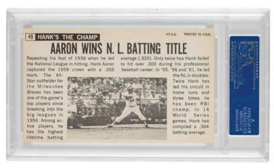 Lot #992 1964 Topps Giants #49 Hank Aaron PSA NM-MT 8 - Image 2