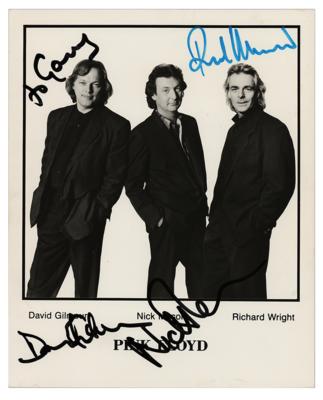 Lot #836 Pink Floyd Signed Photograph