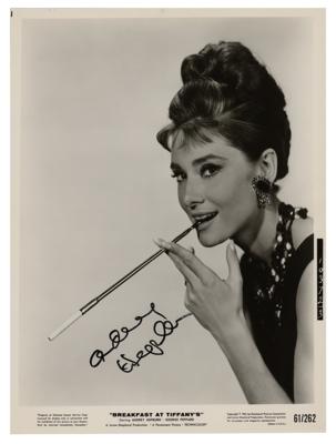 Lot #869 Audrey Hepburn Signed Photograph