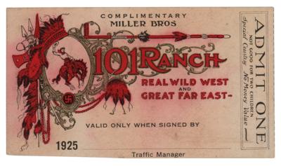 Lot #169 William F. 'Buffalo Bill' Cody Signed Admission Pass - Image 3