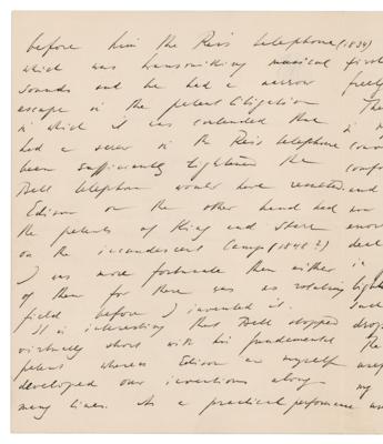 Lot #152 Nikola Tesla Autograph Letter Signed - Image 2
