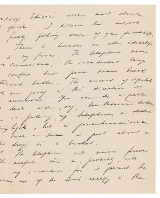 Lot #152 Nikola Tesla Autograph Letter Signed - Image 3