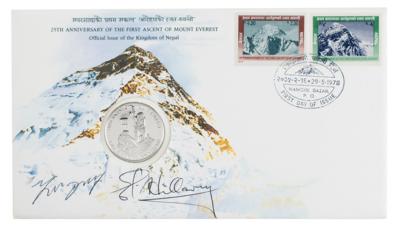 Lot #305 Edmund Hillary and Tenzing Norgay Signed Commemorative Cover - Image 1