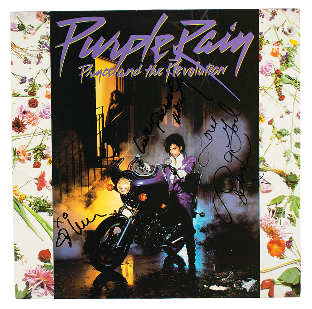 Lot #739 Prince Signed 'Purple Rain' Album