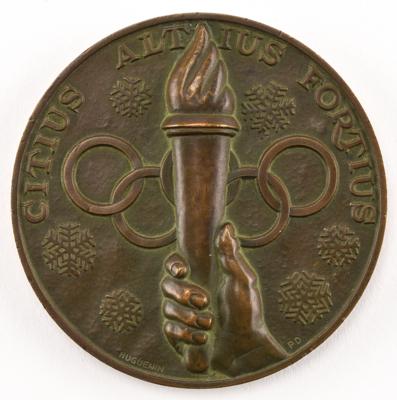 Lot #6048 St. Moritz 1948 Winter Olympics Bronze Winner's Medal - Image 1