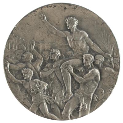 Lot #6036 Los Angeles 1932 Summer Olympics Silver Winner's Medal - Image 2