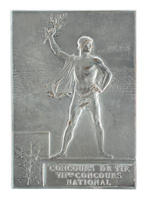 Lot #6008 Paris 1900 Olympics Silver Winner's Medal for Shooting - Image 2