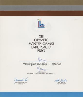 Lot #6102 Lake Placid 1980 Winter Olympics Winner's Diploma - Image 1