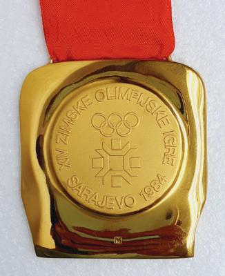 Lot #6115 Sarajevo 1984 Winter Olympics Gold Winner's Medal - Image 2