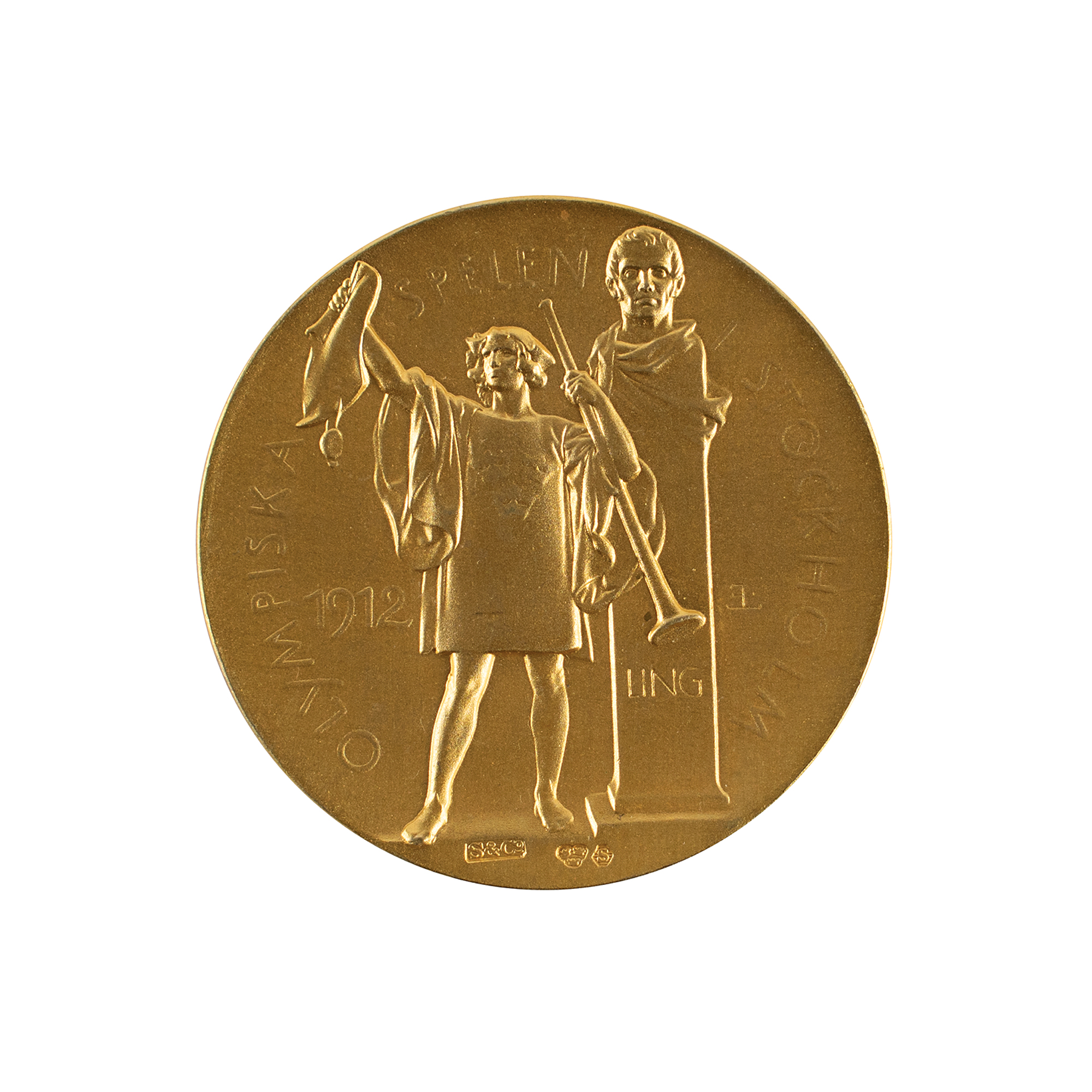 Lot #6019 Stockholm 1912 Team Gold Winner's Medal