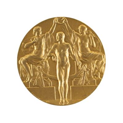 Lot #6019 Stockholm 1912 Team Gold Winner's Medal - Image 2