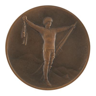 Lot #6023 Chamonix 1924 Winter Olympics Bronze