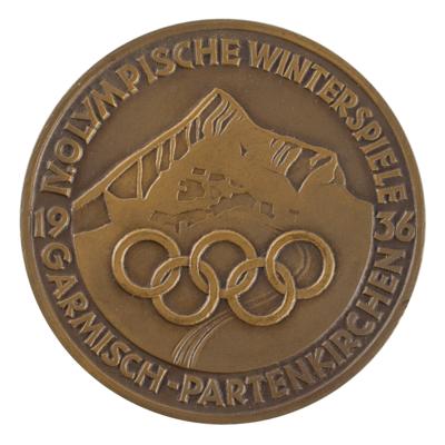 Lot #6042 Garmisch 1936 Winter Olympics Bronze Participation Medal