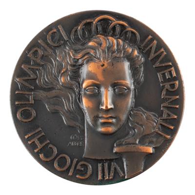 Lot #6059 Cortina 1956 Winter Olympics Bronze Participation Medal