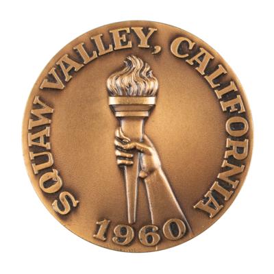 Lot #6065 Squaw Valley 1960 Winter Olympics Bronze Participation Medal