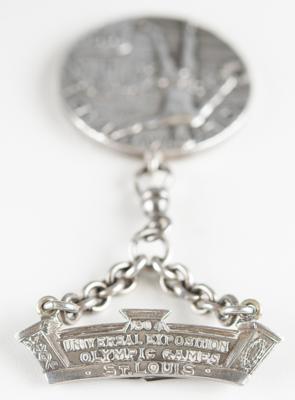 Lot #6013 Daniel Frank's St. Louis 1904 Olympics Silver Winner's Medal - Image 4