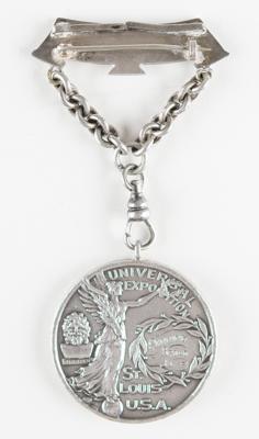 Lot #6013 Daniel Frank's St. Louis 1904 Olympics Silver Winner's Medal - Image 5