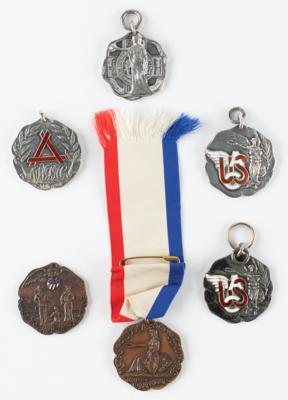 Lot #6014 Daniel Frank's Lot of (6) Athletic Medals - Image 1