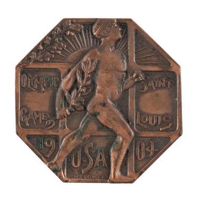 Lot #6012 St. Louis 1904 Olympics Athlete's Participation Medal/Badge