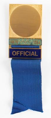 Lot #6076 Tokyo 1964 Summer Olympics Official's Badge for Canoeing