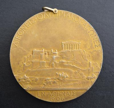 Lot #6016 Athens 1906 Intercalated Olympics Gold Winner's Medal - Image 2