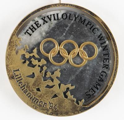 Lot #6146 Lillehammer 1994 Winter Olympics Gold Winner's Medal - Image 2
