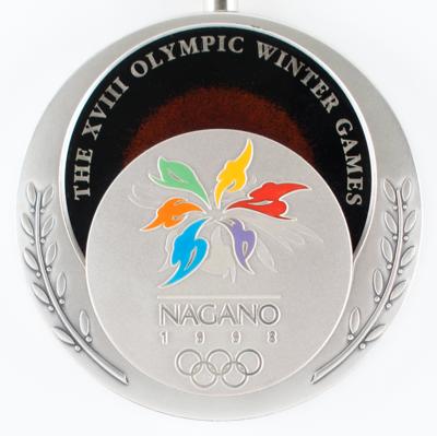 Lot #6159 Nagano 1998 Winter Olympics Silver Winner's Medal - Image 4