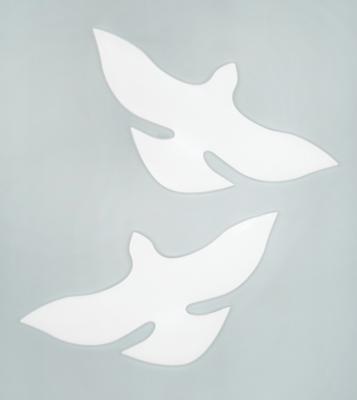 Lot #6185 Tokyo 2020 Summer Olympics Opening Ceremony (2) Doves - Image 1