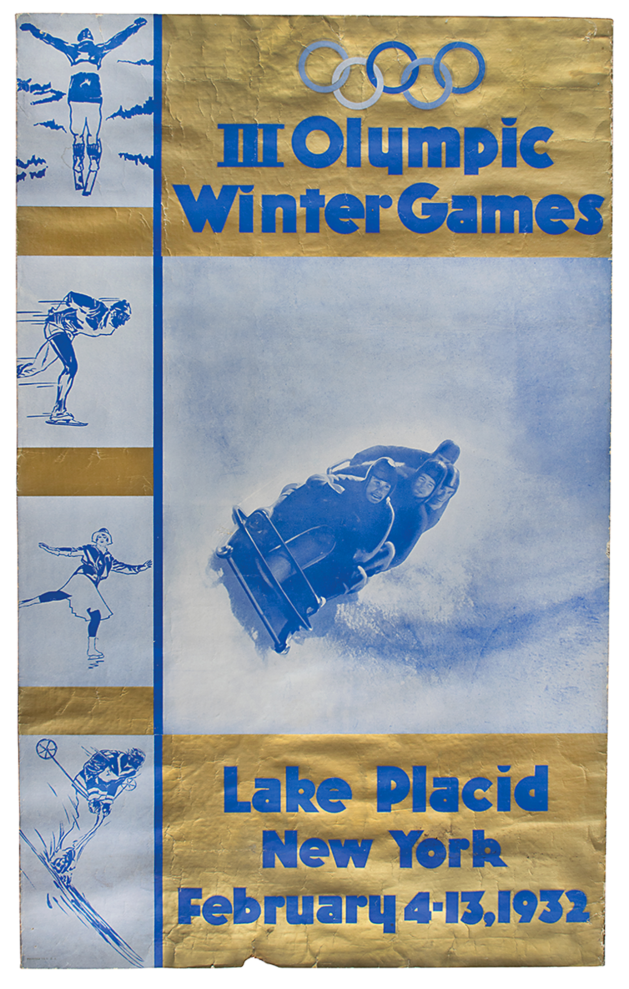 Lot #6032 Lake Placid 1932 Winter Olympics Poster