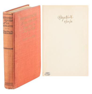 Lot #6006 Ellery Harding Clark, 1896 Athens Olympic Champion: First Edition of Reminiscences of an Athlete