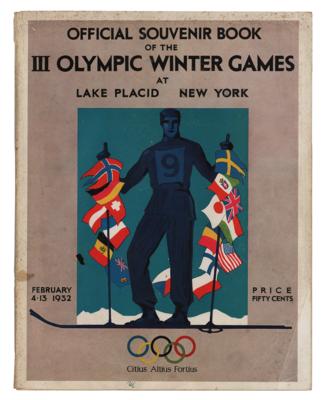 Lot #6033 Lake Placid 1932 Winter Olympics Souvenir Program