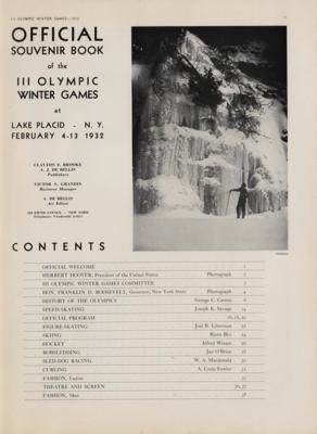 Lot #6033 Lake Placid 1932 Winter Olympics Souvenir Program - Image 5