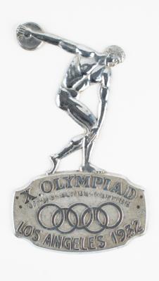 Lot #6039 Los Angeles 1932 Summer Olympics Car Badge