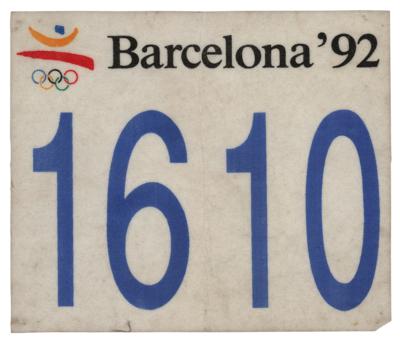 Lot #6140 Robert Zmelik: Olympic Decathlon Champion's Barcelona 1992 Summer Olympics Singlet, Shorts, and Number - Image 4