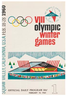 Lot #6067 Squaw Valley 1960 Winter Olympics Complete Bound Set of Daily Programs - Image 2