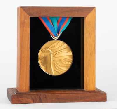 Lot #6131 Calgary 1988 Winter Olympics Gold Sample Winner's Medal - Image 3