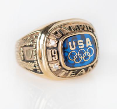 Lot #6145 Lillehammer 1994 Winter Olympics Team USA Ice Hockey Ring Presented to Todd Marchant