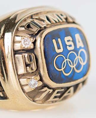Lot #6145 Lillehammer 1994 Winter Olympics Team USA Ice Hockey Ring Presented to Todd Marchant - Image 5