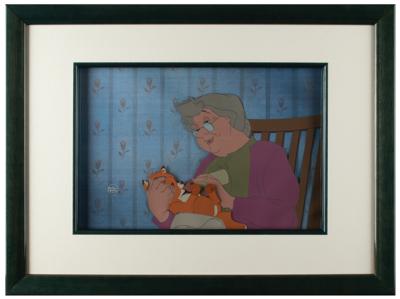 Lot #449 Tod and Widow Tweed production cel from The Fox and the Hound - Image 2