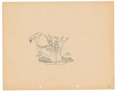 Lot #414 Mickey and Minnie Mouse production drawing from Mickey in Arabia - Image 1