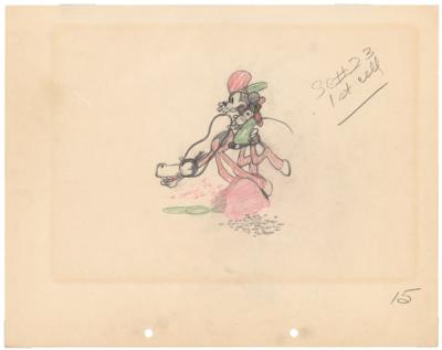 Lot #458 Mickey Mouse production drawing from Two-Gun Mickey